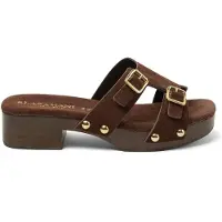 Lazamani Clogs Dames Aria Bruin Suède Maat 41