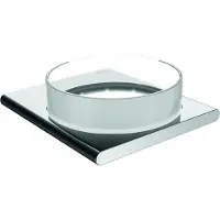 Keuco zeepbakje, metaal chroom, kristal glas, zeephouder plankje, Editie 400