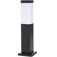LINDBY Honula sokkellamp, 45 cm, donkergrijs, IP44, E27
