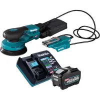 Makita Slijpmachine + polijstmachine, BO 003 CGT101 Accuschuurmachine 40 V max. 125 mm 3,0 mm slag Borstelloos + 1x oplaadbare accu 5,0 Ah (Excentrische schuurmachine)