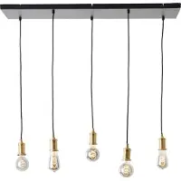 Brilliant 99814/06 Darcia Pendel Zwart - 5 x E 27