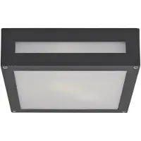 LUCANDE Vierkante buiten-plafondlamp Nerea NEREA, zwart, Aluminium, Modern, plafondlamp
