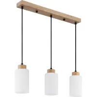 Globo Hanglamp Rowena 3 Lichts Hout
