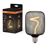 Osram LED lamp E27 | Square 100 | Zwart | Decor Spiral | 1800K | Dimbaar | 3.5W (14W)