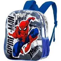 KARACTERMANIA - Marvel - Spiderman Jumping3D Iron Man Stark - Kleine Peuter Rugzak - Kleuter Backpack - Rugtas - Grijs