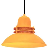 Bamyum Hanglamp Vuurtoren Pendellamp Geel Lamp Ø34 cm Vintage Hanglamp, E27 Fitting