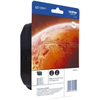 Brother inktpatronen LC1100HYBK, dubbelverpakking