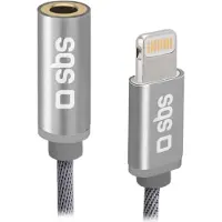 SBS Adapter Lightning To Jack 3.5mm Zilver