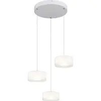 Globo Lighting Design Hanglamp Belinda 3 Lichts Wit