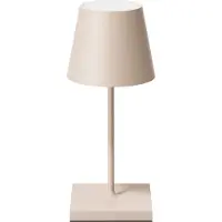Sigor LED oplaadbare burenlamp "NUINDIE MINI", geschikt voor binnen- en buitengebruik, 2,2W, 827 (warm wit - extra warm), zandbeige, USB-C