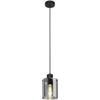 LINDBY Hanglampe , Kourtney, dimbare, Zwart, Woonkamer, Glas, Modern