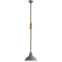 LINDBY Hanglamp Chaby, dimbaar, alu / grijs / zink, Woon-/ Eetkamer, metaal, Vintage, hanglamp