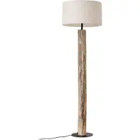 LUCANDE Vloerlampe , Jorvan, Beige, Woonkamer, Hout
