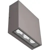 LUCANDE LED-wandlamp buiten Trixy, zwart, Aluminium, Modern, LED wandlamp buiten