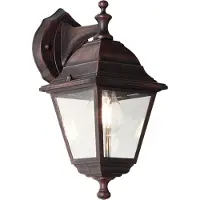 Brilliant Nissie - Buitenlamp - IP44 - E27 max 1x40W - Roestbruin
