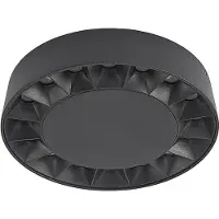 LUCANDE Plafondlamp , Kelissa, Zwart, Badkamer, Metaal, Modern