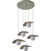 Osram Hanglamp Decor Pearl, dimbaar, crème / amber, Woon-/ Eetkamer, Textiel / Stof / Zijde, Modern, hanglamp