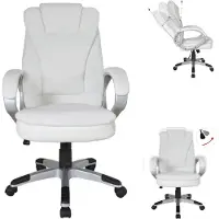 VDD Gaming Bureaustoel - Ergonomisch verstelbaar - Wit - 62x50x115cm