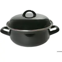 Kitchen Tools Braadpan emaille zwart 28cm 6,5 L zwart Emaille Pan