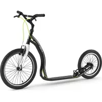 Yedoo Rodstr Alloy driewieler - voor volwassenen en tieners, tot 150 kg, met luchtbanden 20/16 en verstelbaar stuur. Kleur: zwart