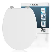 Schutte Duroplast WC-zitting | Wit | Met valrem en afneembaar – 82630