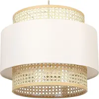 Beliani YUMURI - Hanglamp - Natuurlijk - Polyester