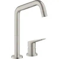 Axor Citterio M 2 gats keukenkraan met draaibare hoge uitloop 110/150/360 RVS look