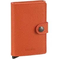 Secrid Dames Portemonnees Miniwallet Crisple - Cognac - Maat ONESIZE