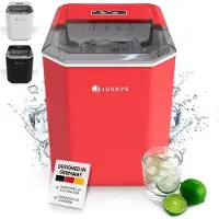 Juskys IJsblokjesmachine IceOracle - Rood - Incl. Toebehoren