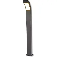 LUCANDE LED tuinpadverlichting - tuinlamp LENNIK, zwart, Aluminium, Modern, LED buitenlamp