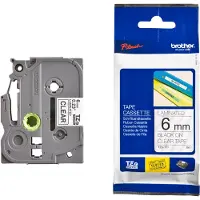 Brother lint beletteringssysteem TZe-111, 6 mm breed, kleurloos/zwart