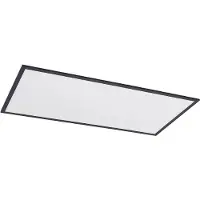 LINDBY LED-paneel Nelios, dimbaar, zwart, Keuken, Aluminium, Modern, LED paneel
