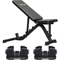 Focus fitness Force 8 Trainingsbank – Incl. Shift Dumbbellset 24 kg