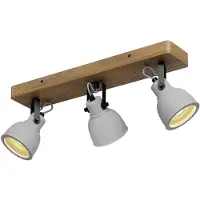 LINDBY Plafondlamp , Mitis, dimbare, Grijs, Woonkamer, Beton, Industrieel