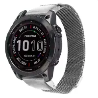 IMoshion QuickFit Milanees bandje - Garmin 20 mm aansluiting - Maat L/XL - Zilver