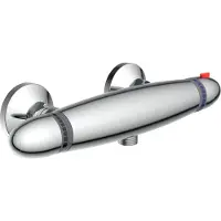 Schutte Supra Thermostatische Douchekraan - 150 mm Hartafstand - Chroom