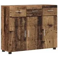 vidaXL Dressoir FLORIN Oudhout 88,5 x 30,5 x 73 cm Bewerkt hout