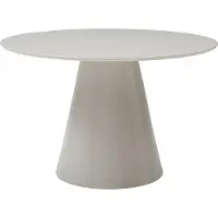 Vente-unique Ronde eettafel voor 4 personen van MDF - Beige - ANTALIZA