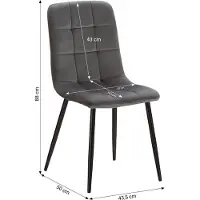 Homestyle4u Eethoeken - 90x60 cm - met 2 stoelen - Eettafel wit - en gestoffeerde Stoelen - Grijs