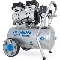 Hyundai 750 Watt Silent Compressor 24 Liter – 8 Bar, Olievrij en 59 dB(A) | SAC55752