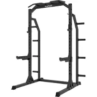Tunturi HR60 Half Rack Krachtstation - Fitnessmachine voor het hele lichaam - Plate loaded homegym - Maximaal 300 kg belastbaar