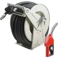 Vevor Slanghaspel 25,4 mm x 15,24 m Slanghaspel Luchtslanghaspel Max. Werkdruk 300 PSI Persluchtslanghaspel Diesel Kerosine voor Autodealerwerkplaats Thuisstudio Garage