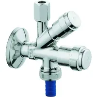 GROHE WAS-Kombieckventiel 41070 design-gr. DN10 met terugslagklep chroom, 41070000