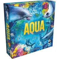 Asmodee SIDD0001 - Aqua: Kleurrijke onderwaterwerelden, bordspel, voor 1-4 spelers, leeftijden 8+ (DE-Aus (Duits)