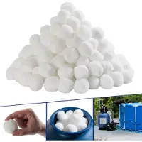 Arebos filterbollen, 700 gram, voor zandfilters | vervangt 25 kg filtersand, wasbaar, wit
