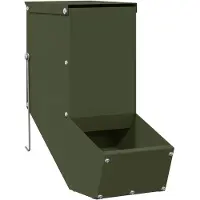 vidaXL Konijnenvoerbak Olijfgroen 12,5 x 26 x 28,5 cm 1 kg