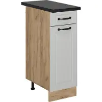Vicco R-Line Keukenonderkast – 30 cm, WB Antraciet Wit Landhuis
