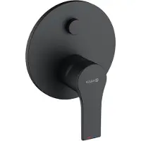 Kludi ZENTA SL Inbouw-badvul-/douche-EHM Push Set m. functie-eenheid, beveiligd, voor SLIM.BOXX 88022, matzwart, 487633965