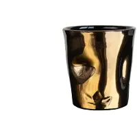 Dutchdeluxes Espressokop Dented Cup Platinum 130ml (4-Delig)