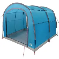 vidaXL Tent met dak met opslag Blauw Polyester